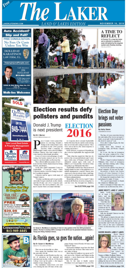 The Laker Front Page 11-16-16